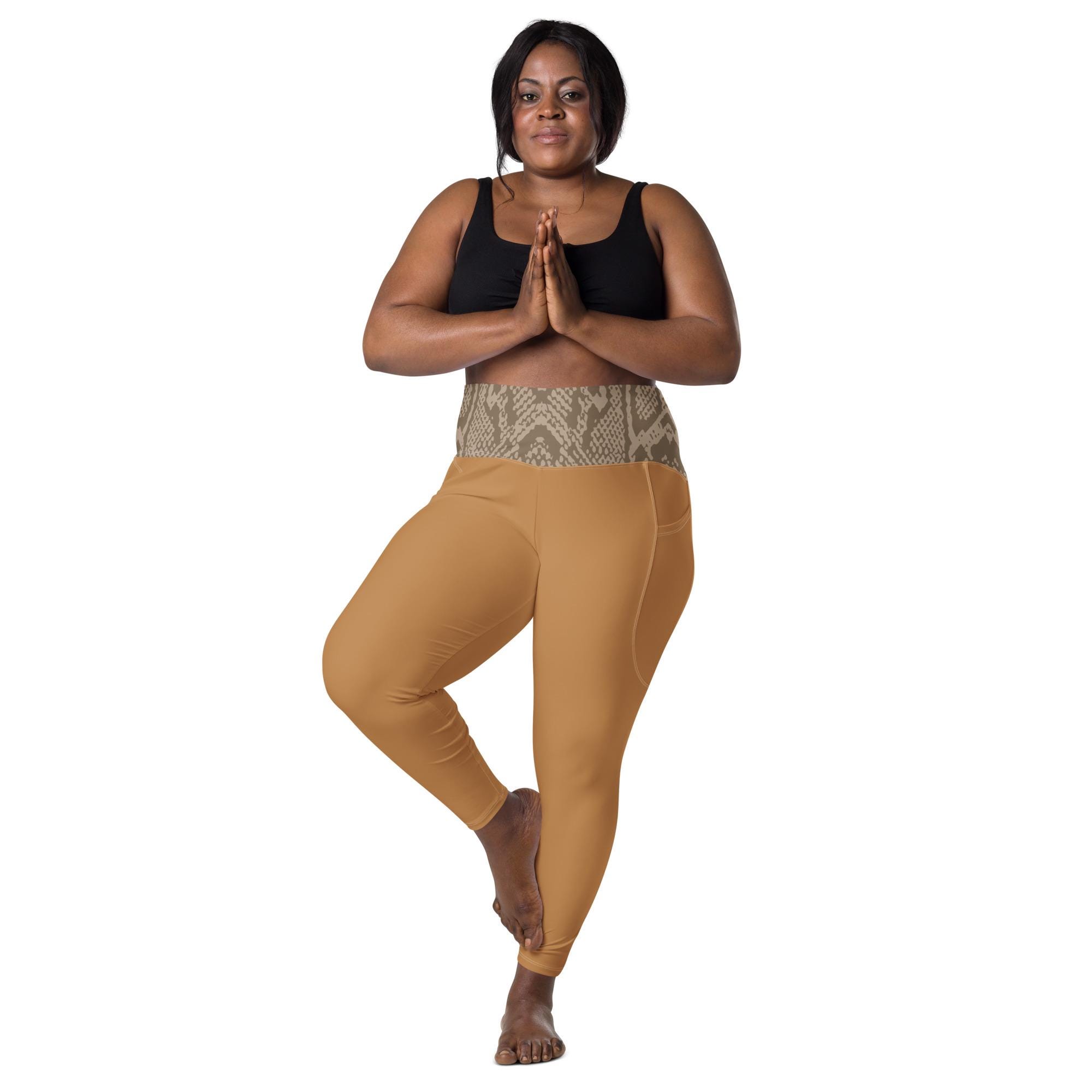 Brown Leggings With Pockets