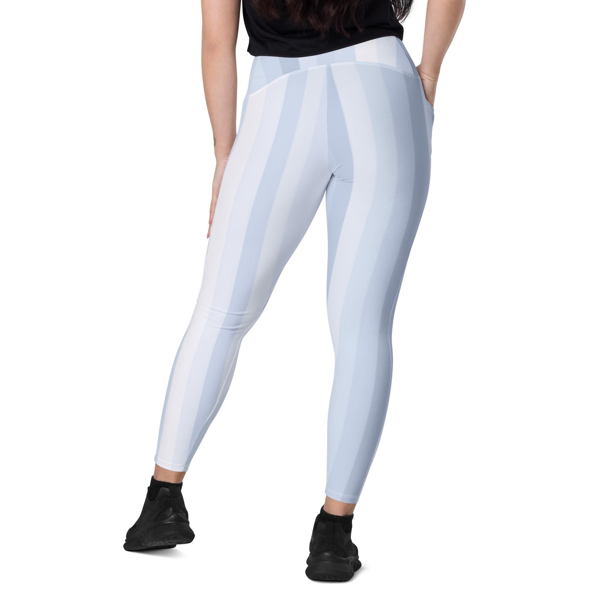 Blue Leggings With Pockets