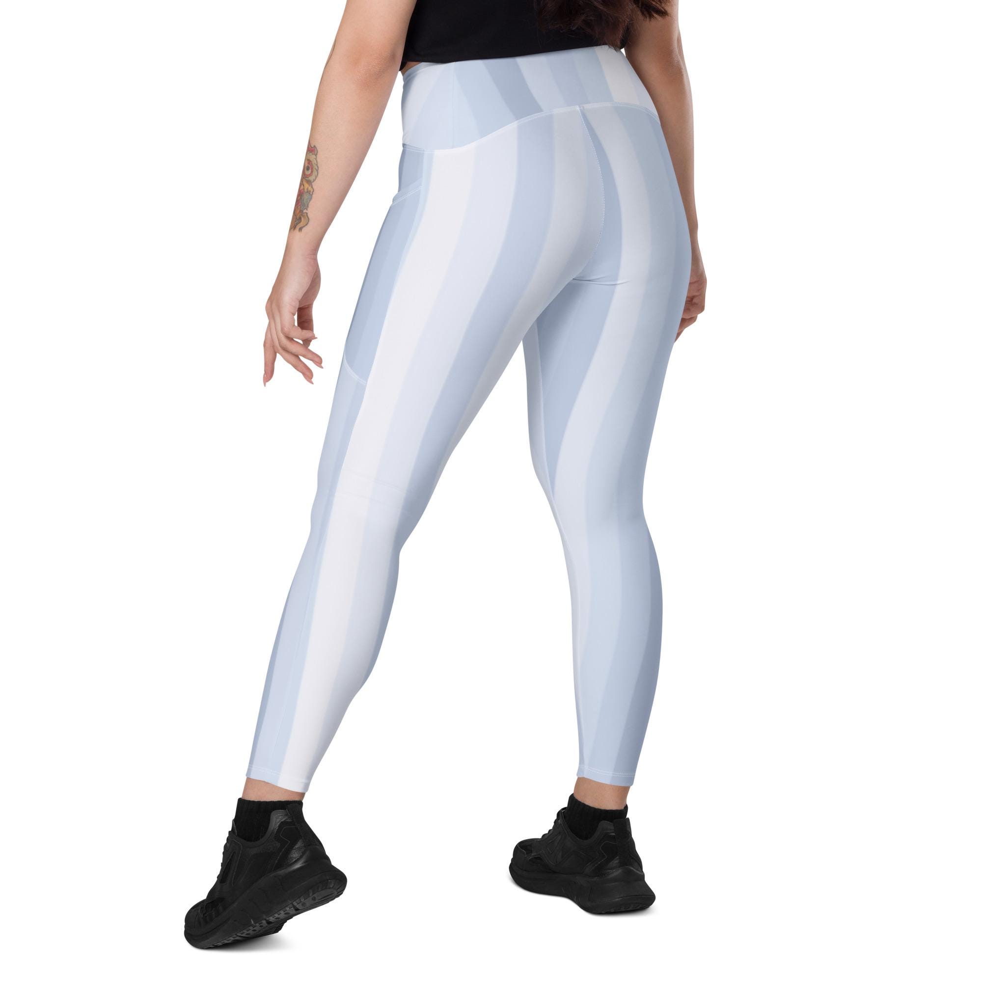 Blue Leggings With Pockets