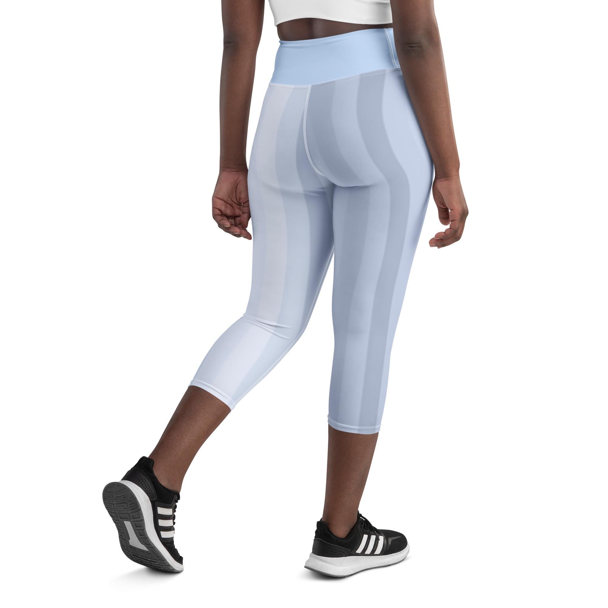 Yoga Capri Blue Leggings