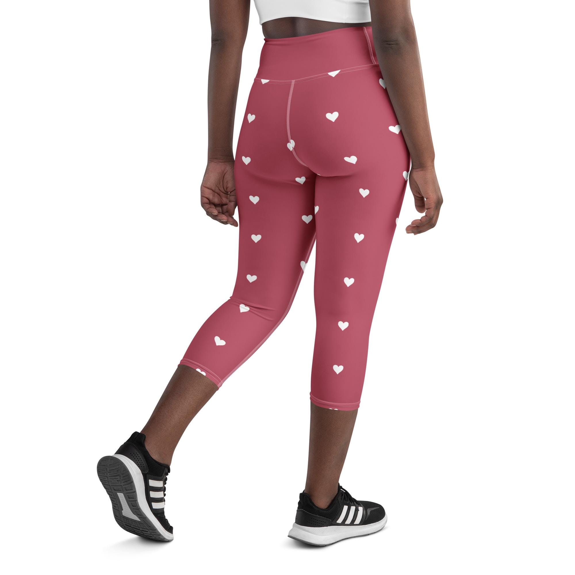 Red Yoga Capri Leggings