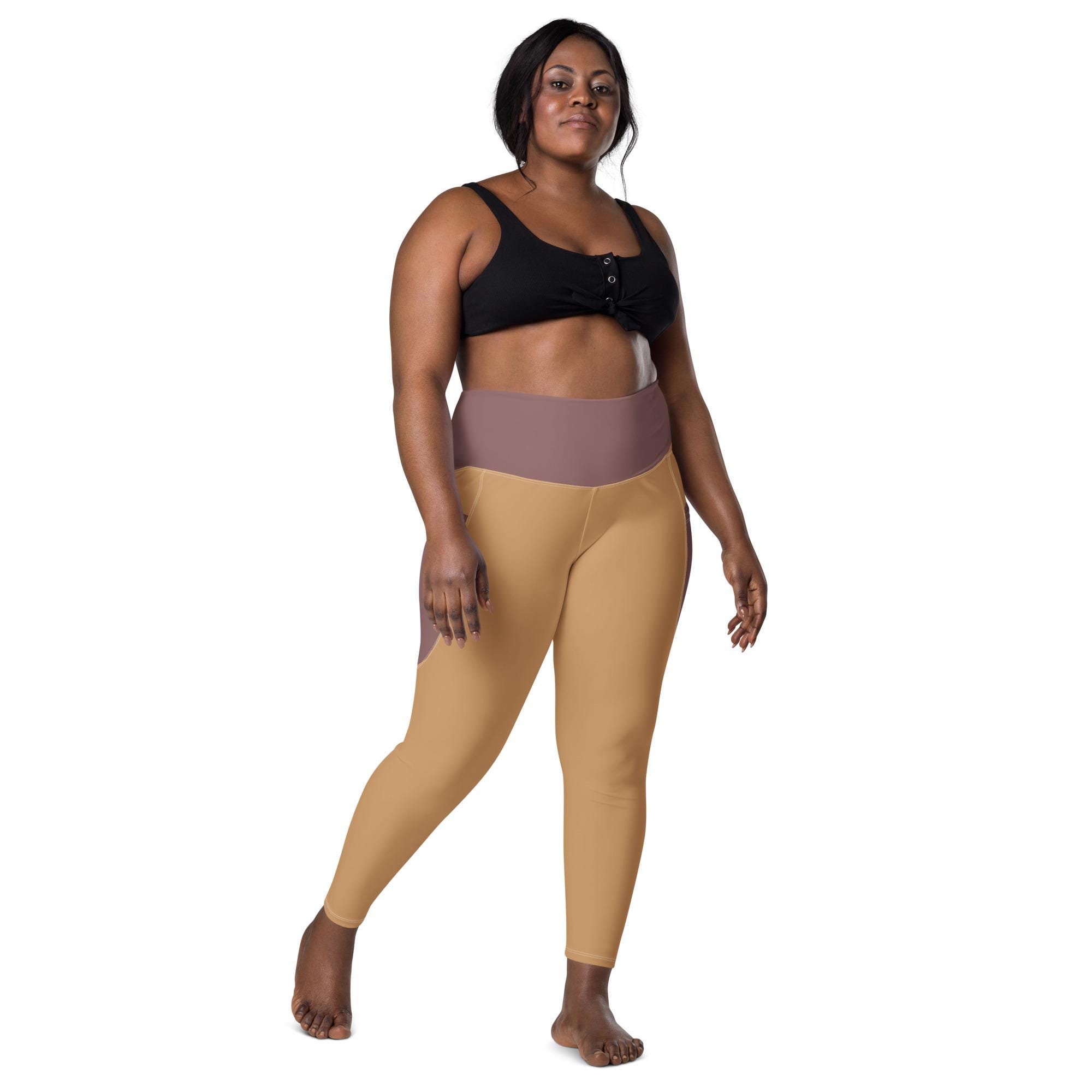 Brown Leggings With Pockets