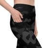 Black Camo Leggings With Pockets