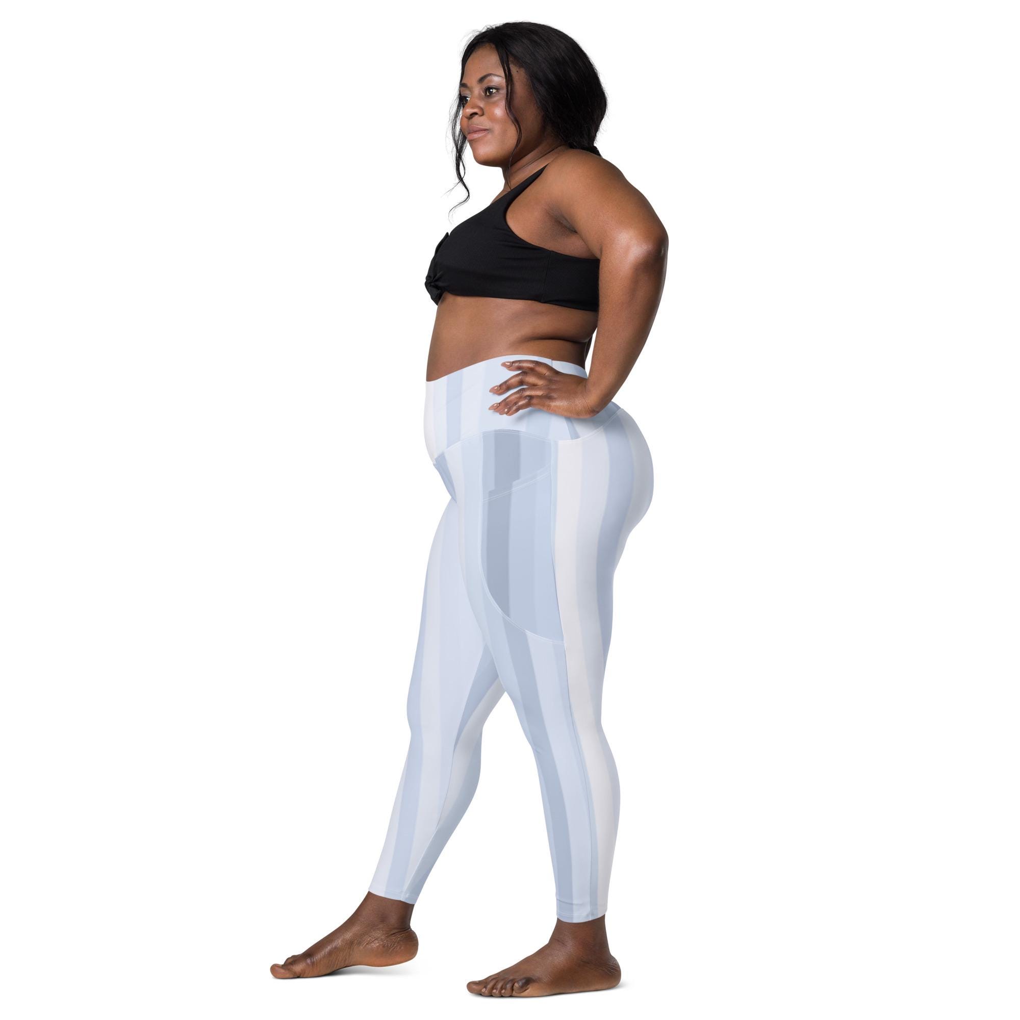 Blue Leggings With Pockets