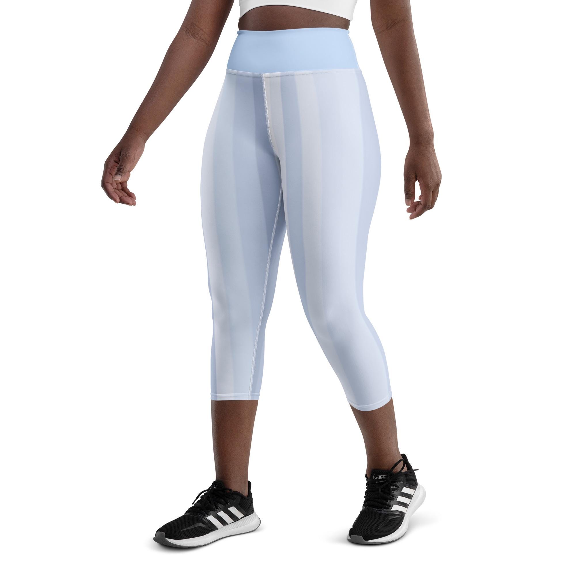 Yoga Capri Blue Leggings
