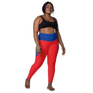 Red Leggings With Pockets